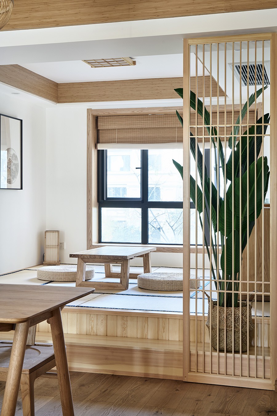 日式原木风格家装设计室内装修效果图-榻榻米