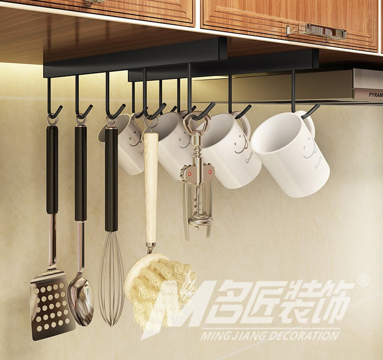 厨房室内装修设计规划-厨房台面挂杆